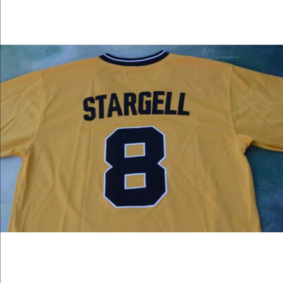 Willie Stargell 1979 Gold Jersey - Picture 5 of 7